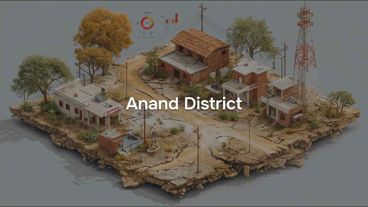 Village Amenities for Anand District of Gujarat, 2011